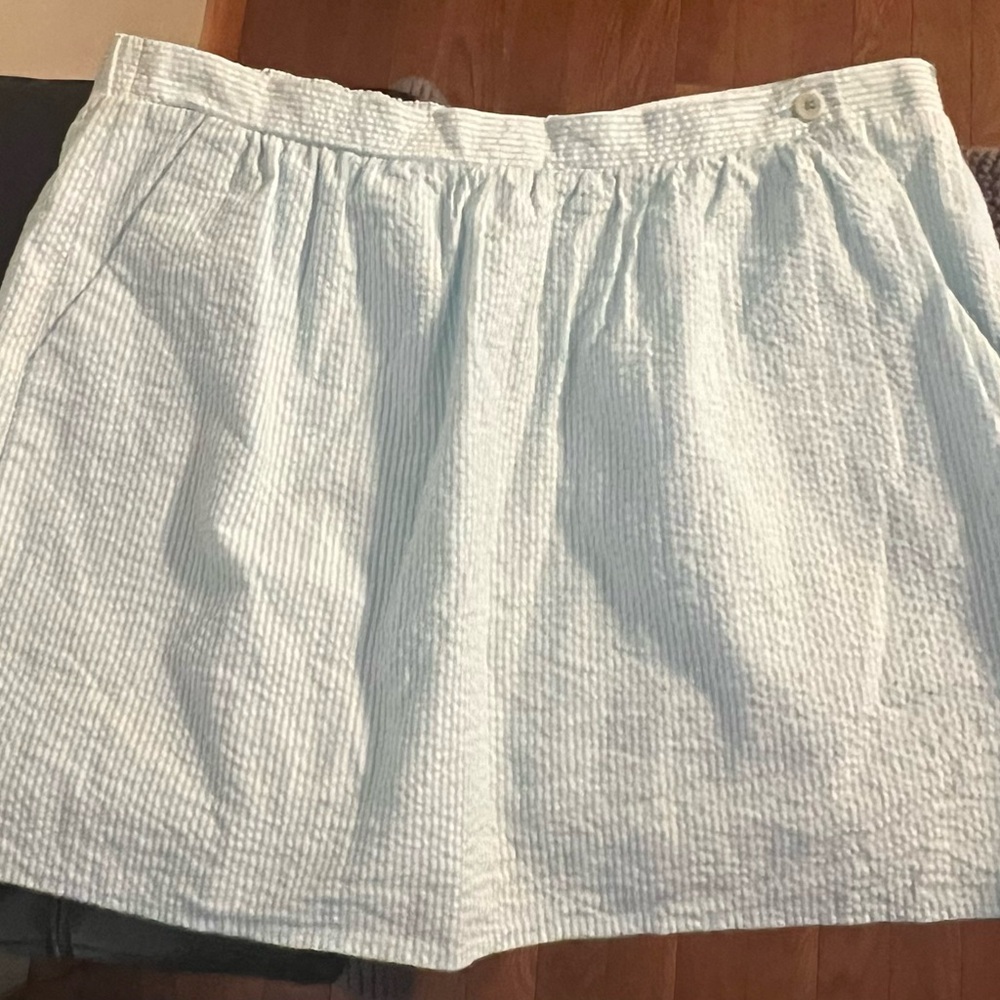 Mint green pin striped skirt, Lilly Pulitzer, Size L. Retail $99